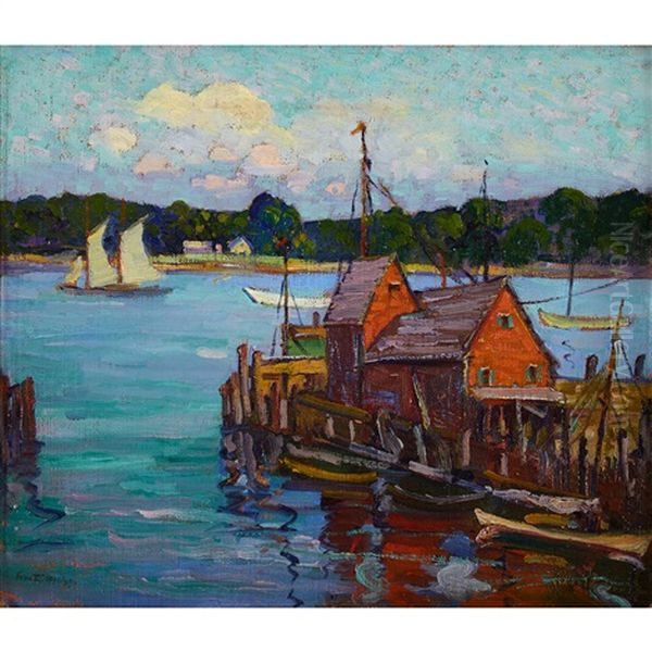 The Summer Sea Oil Painting by Fern Isabel Coppedge