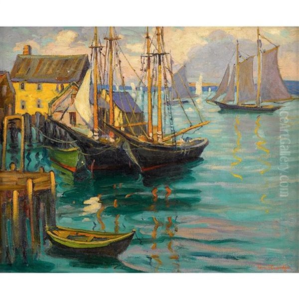 The Opalescent Sea Oil Painting by Fern Isabel Coppedge