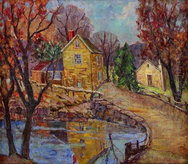 Lumberville Oil Painting by Fern Isabel Coppedge