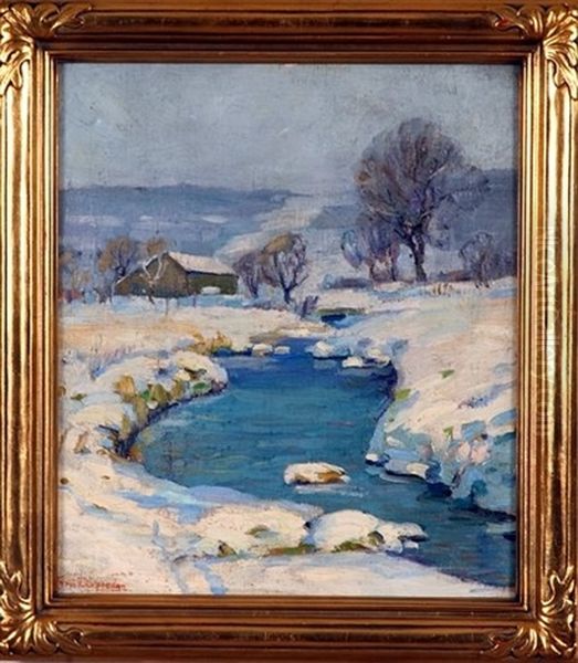 Winter Afternoon Oil Painting by Fern Isabel Coppedge