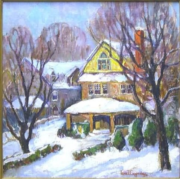 Yellow House Oil Painting by Fern Isabel Coppedge