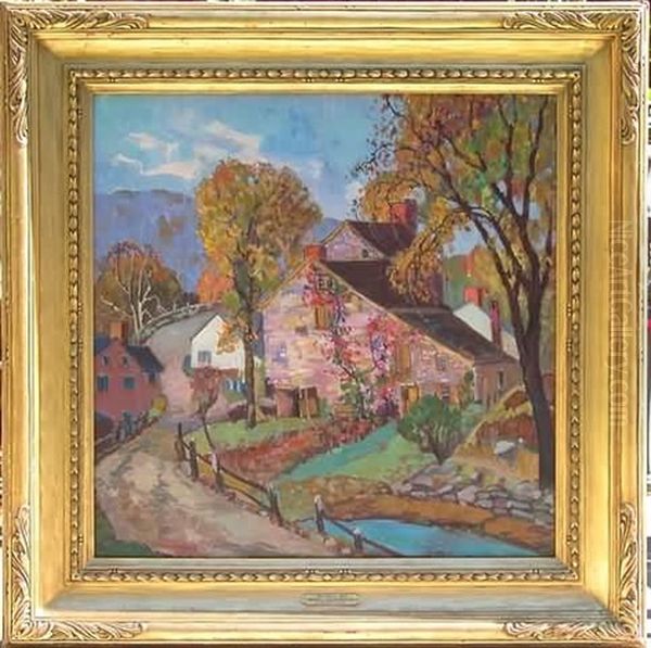 The Cider Mill Oil Painting by Fern Isabel Coppedge