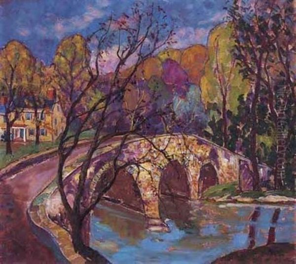 Stoney Creek Bridge, Princeton, New Jersey - General Mercer Bridge by Fern Isabel Coppedge