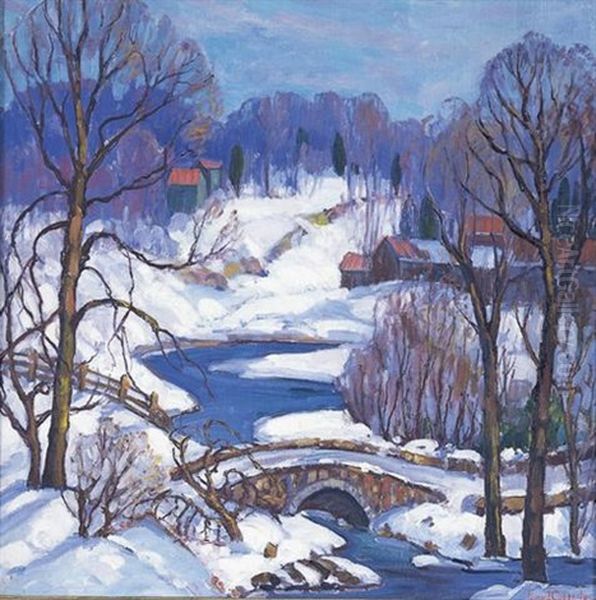 Near New Hope Oil Painting by Fern Isabel Coppedge