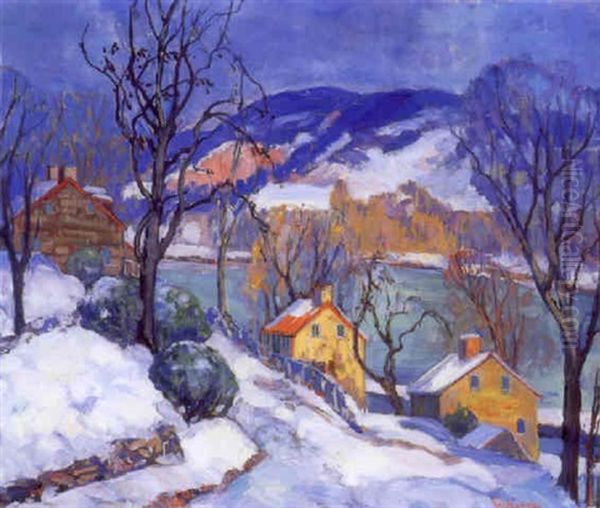 By The Delaware, Winter by Fern Isabel Coppedge