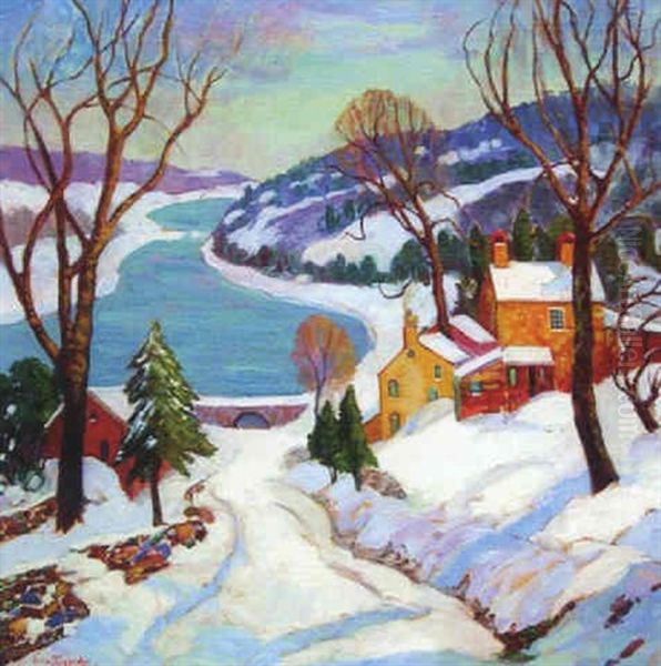 The Delaware In Winter by Fern Isabel Coppedge