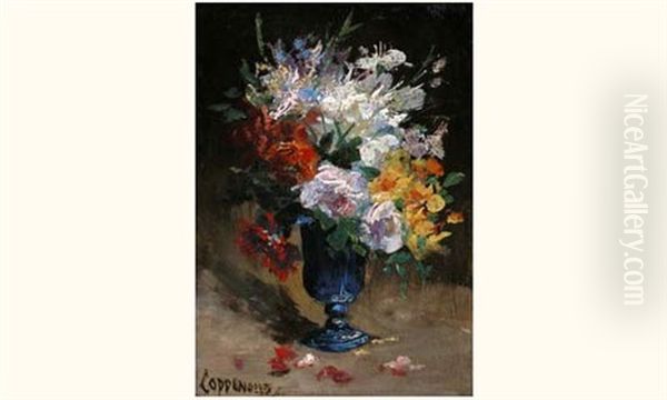 Bouquet De Fleurs Oil Painting by Jacques Van Coppenolle