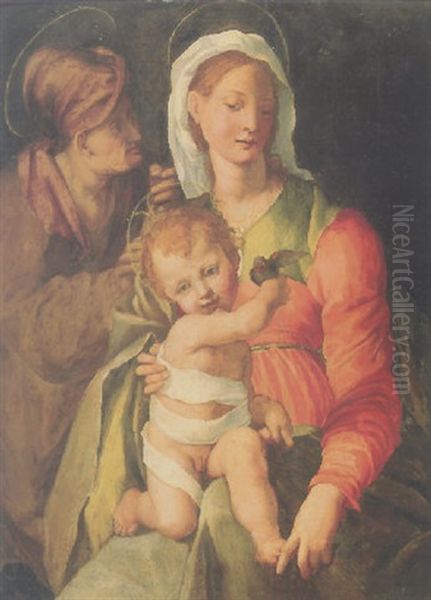 The Madonna And Child With Saint Anne Oil Painting by Giacomo Coppi