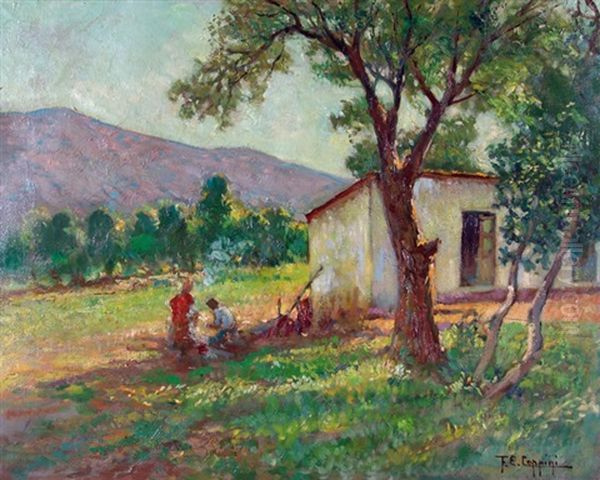 Paisaje Oil Painting by Fausto Eliseo Coppini