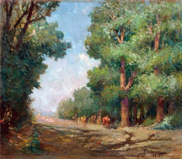 Paisaje Oil Painting by Fausto Eliseo Coppini