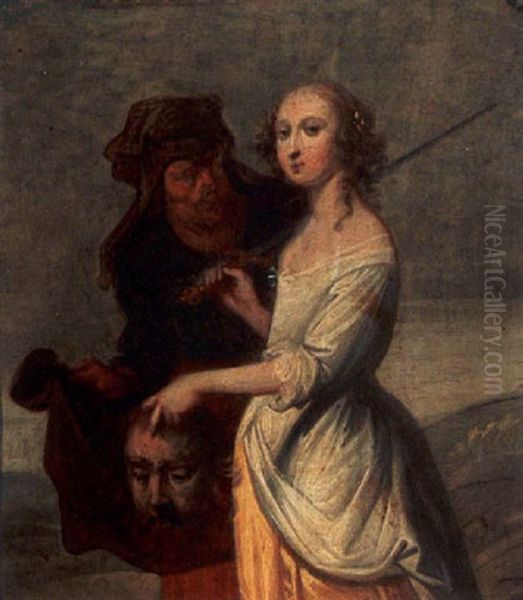 Judith With The Head Of Holofernes Oil Painting by Gonzales Coques