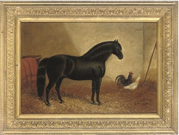 Stable Companions Oil Painting by Edith Corbet