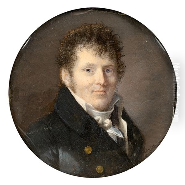 Portrait D'homme En Redingote by Edouard Joseph Corbet