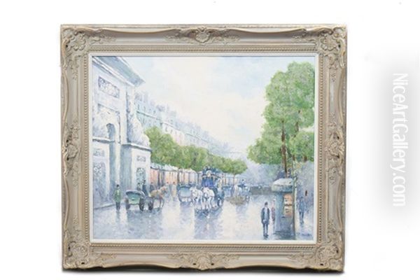 Paris Scene by Gail Sherman Corbett