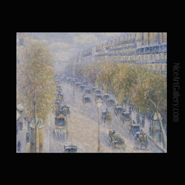 Rue Rivoli, Paris Oil Painting by Gail Sherman Corbett