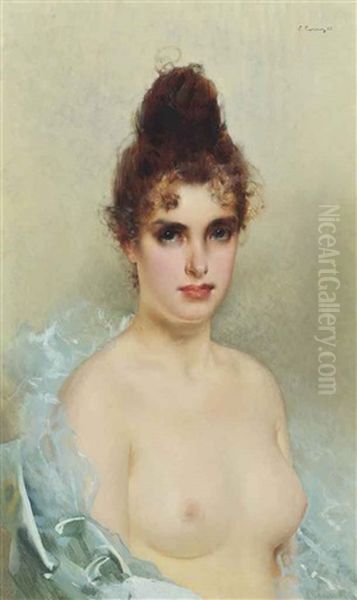 The Artist's Model Oil Painting by Vittorio Matteo Corcos