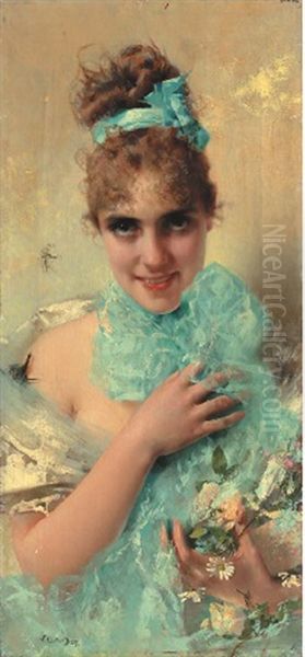 Giovane Elegante Oil Painting by Vittorio Matteo Corcos