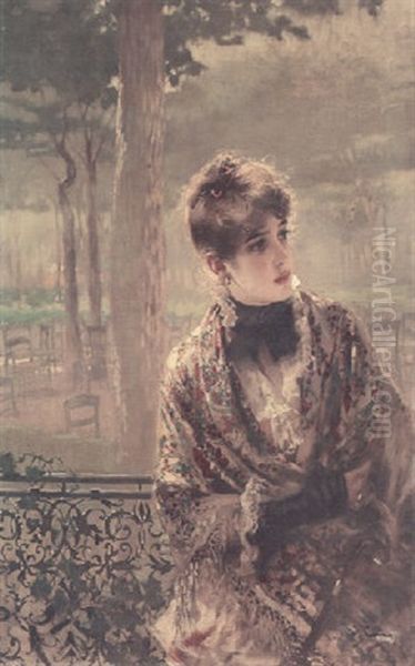 L'attente Oil Painting by Vittorio Matteo Corcos