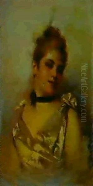 Ritratto Oil Painting by Vittorio Matteo Corcos