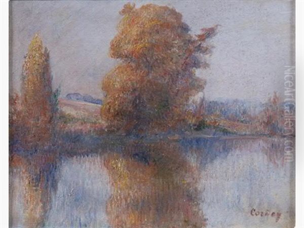 Bord De Riviere Oil Painting by Frederic Samuel Cordey