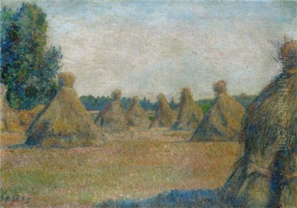 Moyettes Au Soleil A Eragny Oil Painting by Frederic Samuel Cordey