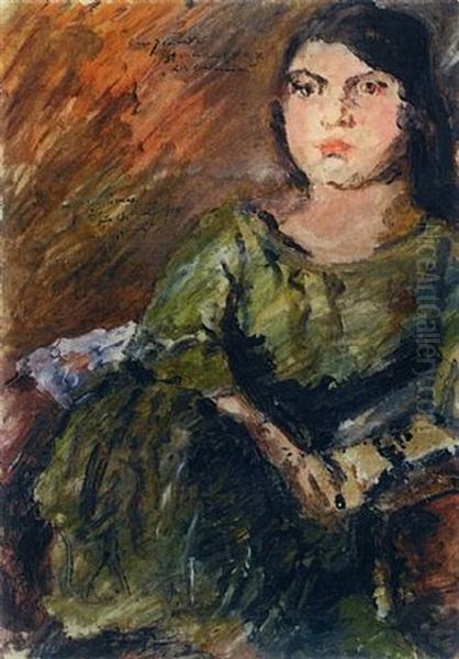 Ritratto Della Cantante Leonora Baroni Oil Painting by Lovis Corinth