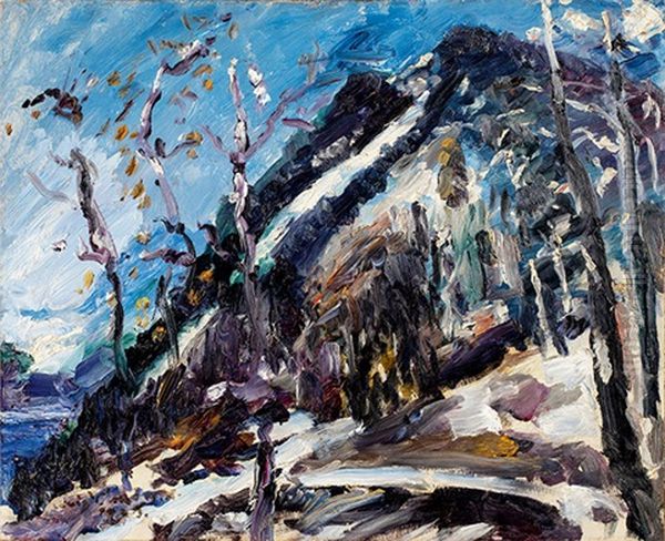 Walchensee, Winterlandschaft Oil Painting by Lovis Corinth