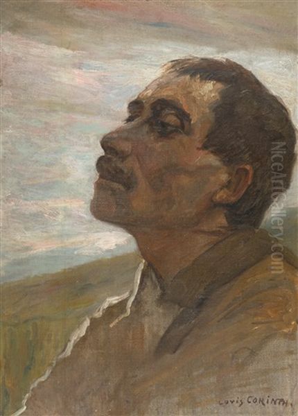 Studienkopf Aus Der Lofftz-schule Oil Painting by Lovis Corinth