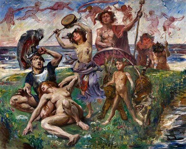 Ariadne Auf Naxos Oil Painting by Lovis Corinth