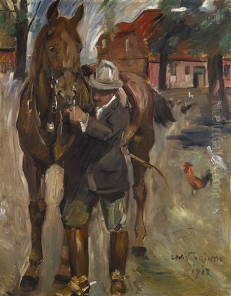 Setting Out For A Ride Oil Painting by Lovis Corinth