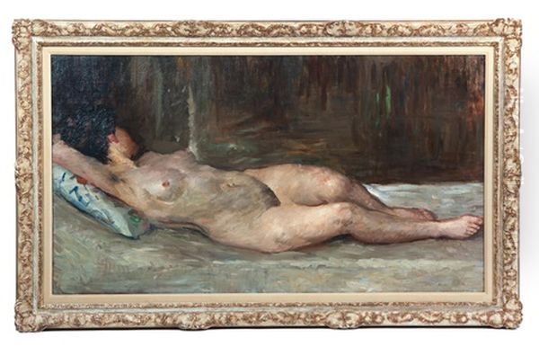 Odalesque Oil Painting by Lovis Corinth