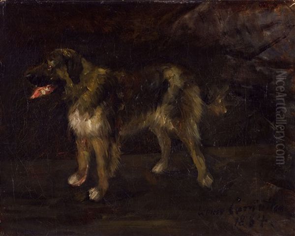 Hundestudie Oil Painting by Lovis Corinth