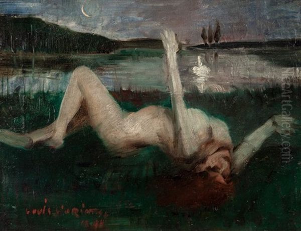 Leda, 1890 Oil Painting by Lovis Corinth