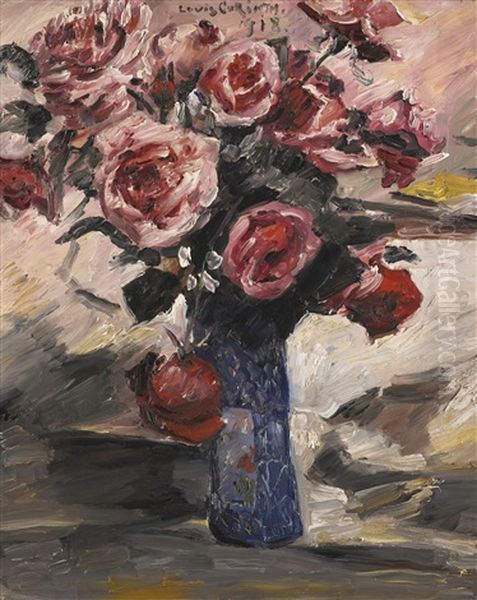 Rosen (roses) Oil Painting by Lovis Corinth