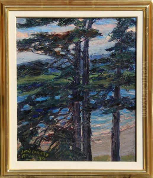 Untitled (forest Landscape) Oil Painting by Lovis Corinth