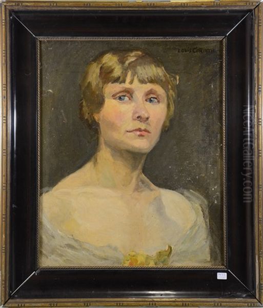 Portrait De Dame Oil Painting by Lovis Corinth