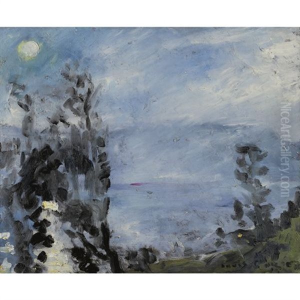 Walchensee, Junimond (walchensee, Moon In June) Oil Painting by Lovis Corinth