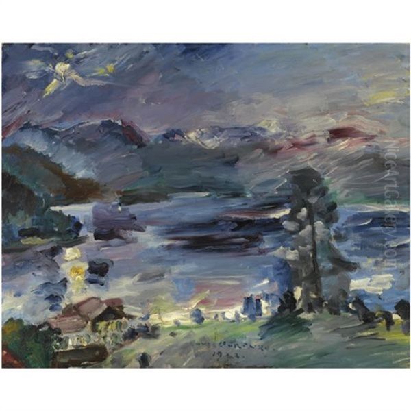 Walchensee, Aufgehender Mond (walchensee, Rising Moon) Oil Painting by Lovis Corinth