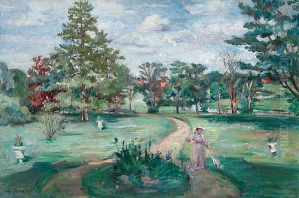 Schlosspark Oil Painting by Lovis Corinth