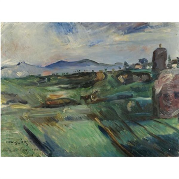 Romische Campagna (roman Landscape) Oil Painting by Lovis Corinth