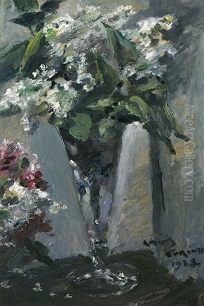 Flieder Im Kelchglas Oil Painting by Lovis Corinth