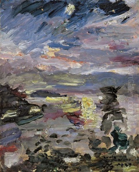 Walchensee, Mondnacht Oil Painting by Lovis Corinth