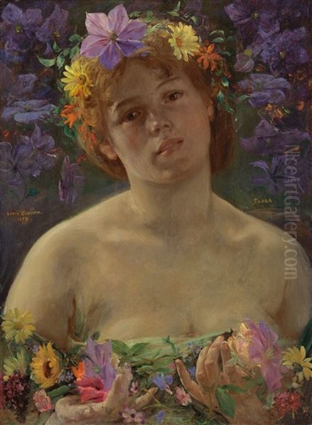 Flora Oil Painting by Lovis Corinth