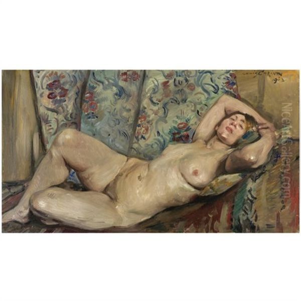 Liegender Weiblicher Akt (reclining Nude) Oil Painting by Lovis Corinth