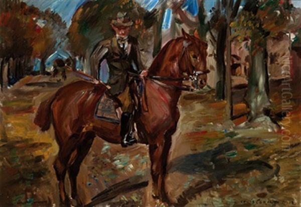 Reiter In Niendorf Oil Painting by Lovis Corinth