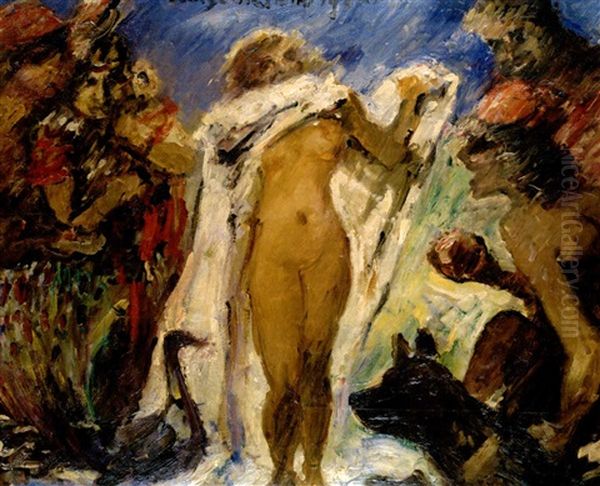 Urteil Des Paris Oil Painting by Lovis Corinth