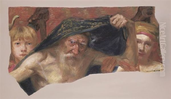 Samuels Fluch Auf Saul Oil Painting by Lovis Corinth