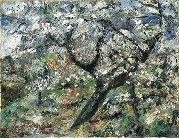 Bluhender Apfelbaum (apple Tree In Blossom) Oil Painting by Lovis Corinth