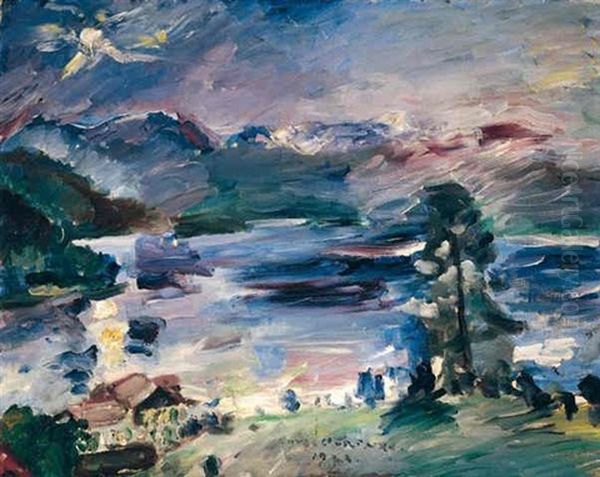 Walchensee, Aufgehender Mond (walchensee, Rising Moon) Oil Painting by Lovis Corinth