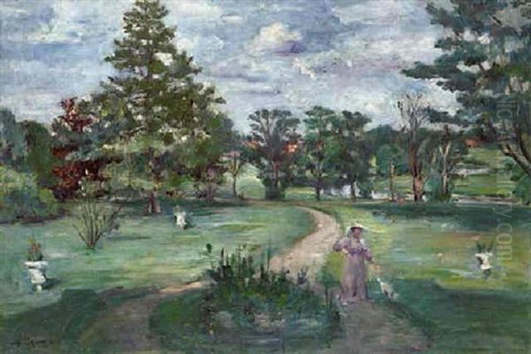 Schlospark Oil Painting by Lovis Corinth